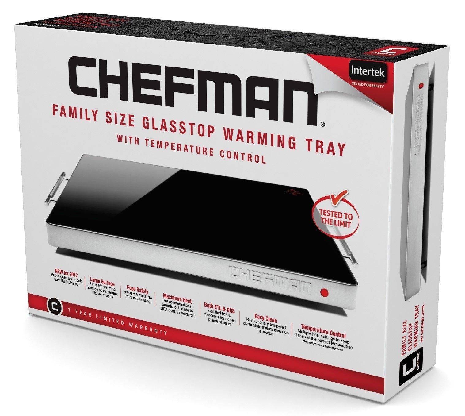 Chefman Large Electric Warming Tray with Temperature Control