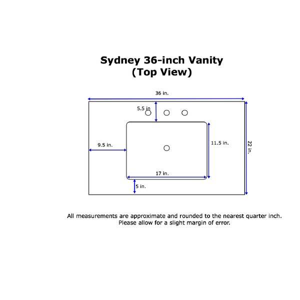 Myron 36" Single Bathroom Vanity Set