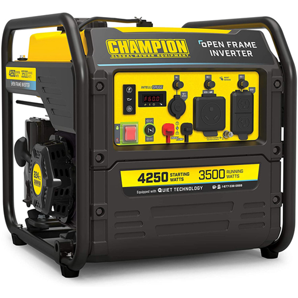 CARB Compliant Eco-Mode Feature Hudson Motors 3300-Watt Super Quiet Portable Inverter Generator Ultra Lightweight for Backup Home Use & Camping Gas Powered