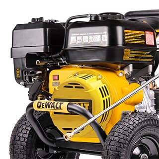 The DEWALT® 420cc Engine has a low oil shutdown feature.