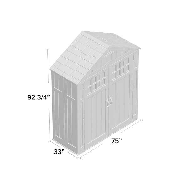 Everett Outdoor 6 ft. W x 3 ft. D Plastic Storage Shed