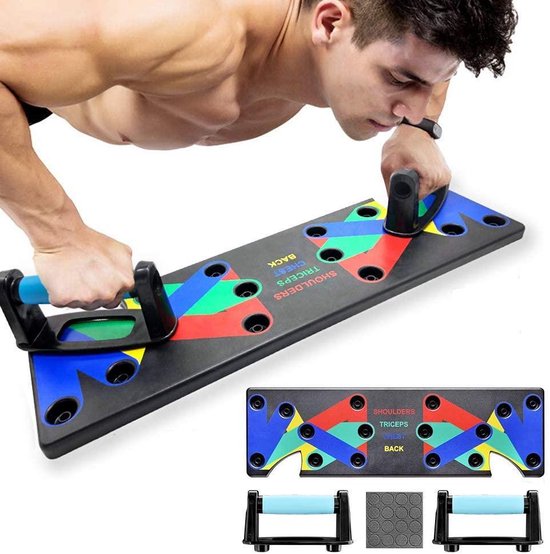 Fit Nine Push Up Board - Push Up Board - Push Up Board - Father's Day Gift - Push Up Support -... |  bol.com