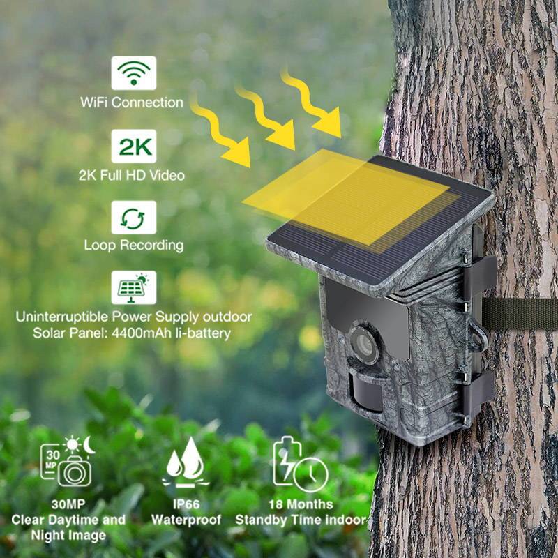 Clear Vision Solar - Trail Camera WiFi Bluetooth Wireless Solar Trail Camera