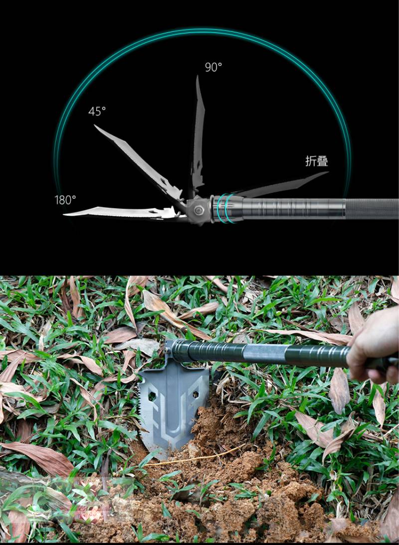 multifunctional tactical shovel