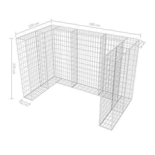 Cowie 6 ft. W x 3 ft. D Metal Garbage Shed