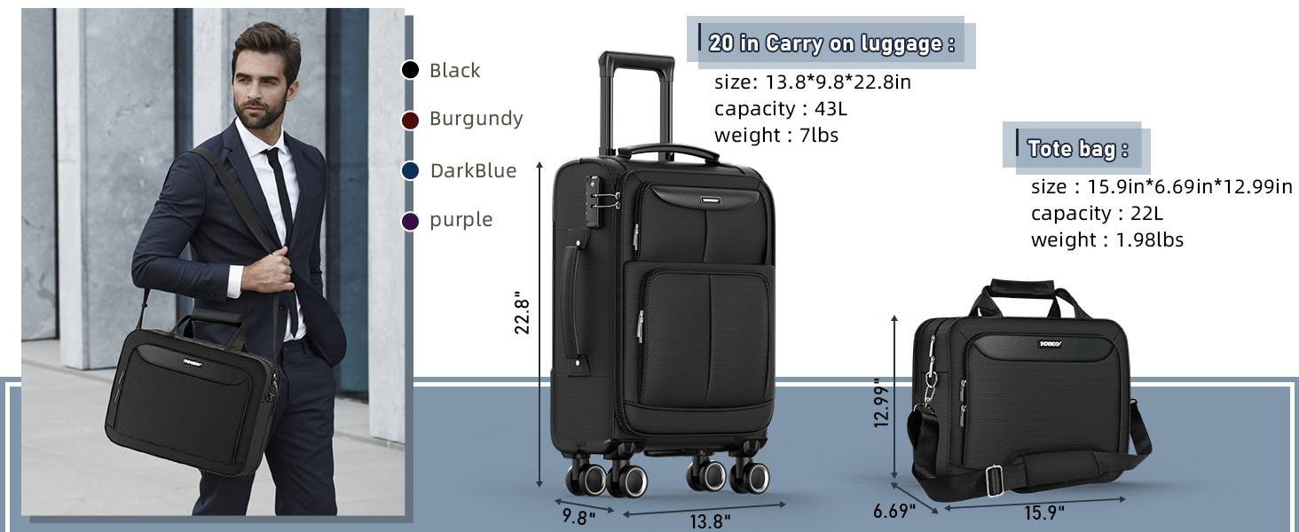 luggage with bag